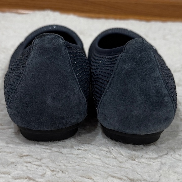 Vionic Womens Willow Ballet Flats Navy Sparkle Slip On Round Toe Sz 10 Rhineston - Picture 5 of 11